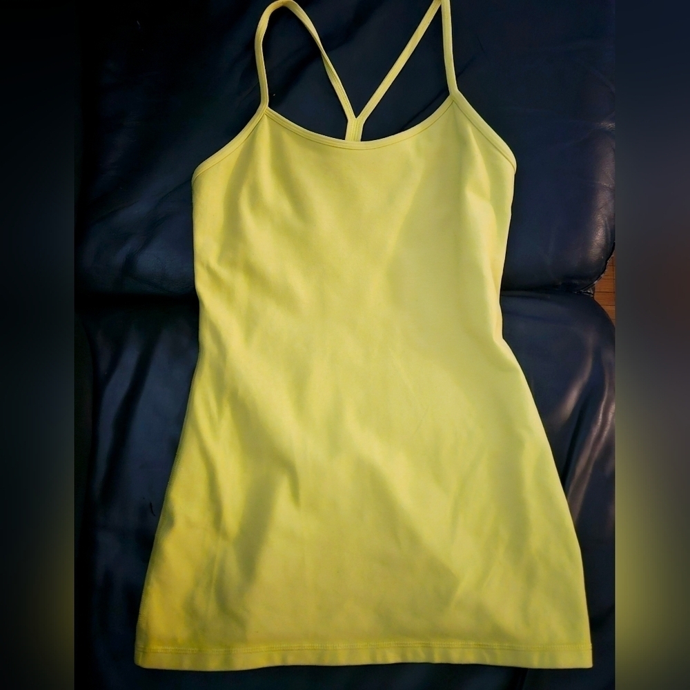 Lululemon Power Y Racerback Tank Active Top Sz 6 Pear Green
